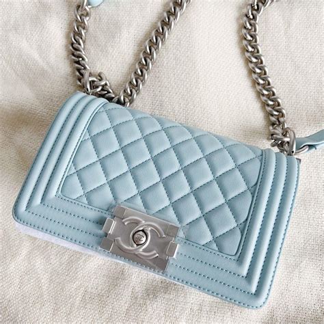 chanel boy bag baby blue|boy chanel medium flap wallet.